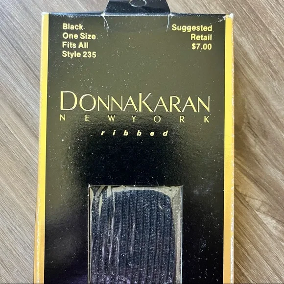 Donna Karan New York Knee Highs Ribbed Tights Pantyhose Hosiery - Picture 2 of 4